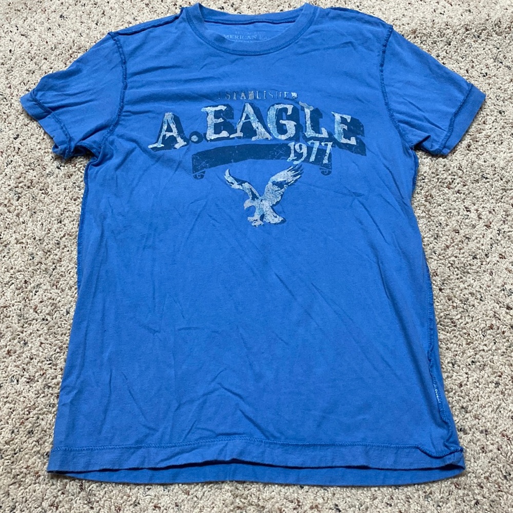 American Eagle Outfitters Mens XS blue t-shirt